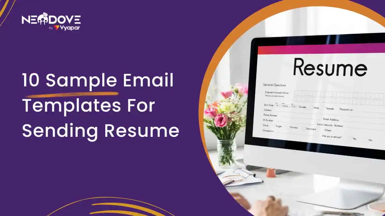10 Sample Email Templates For Sending Resume - NeoDove