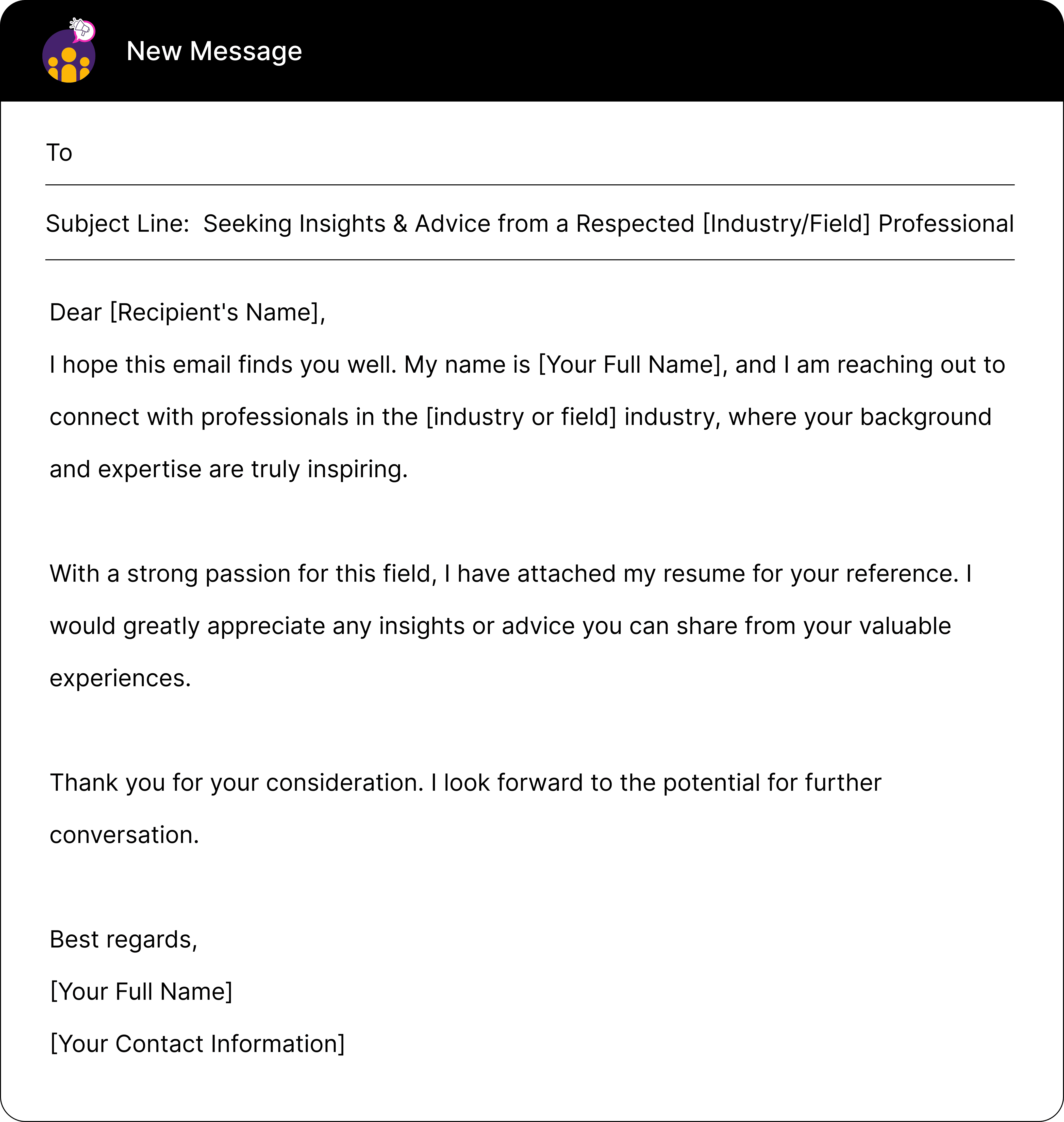 Cold Email Template - Email Template For Sending Resume l NeoDove