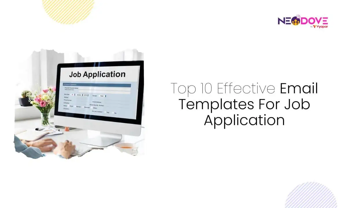 Top 10 Effective Email Templates For Job Application - NeoDove