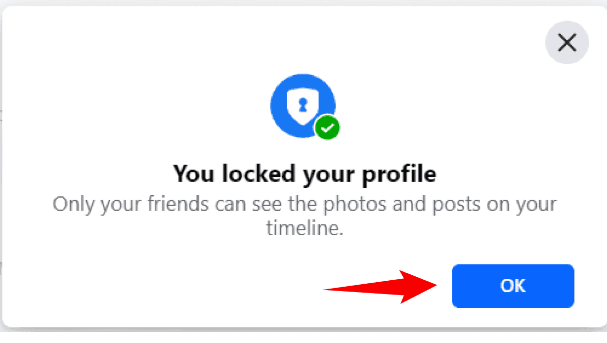 You Have Successfully Locked Your Facebook Profile - NeoDove