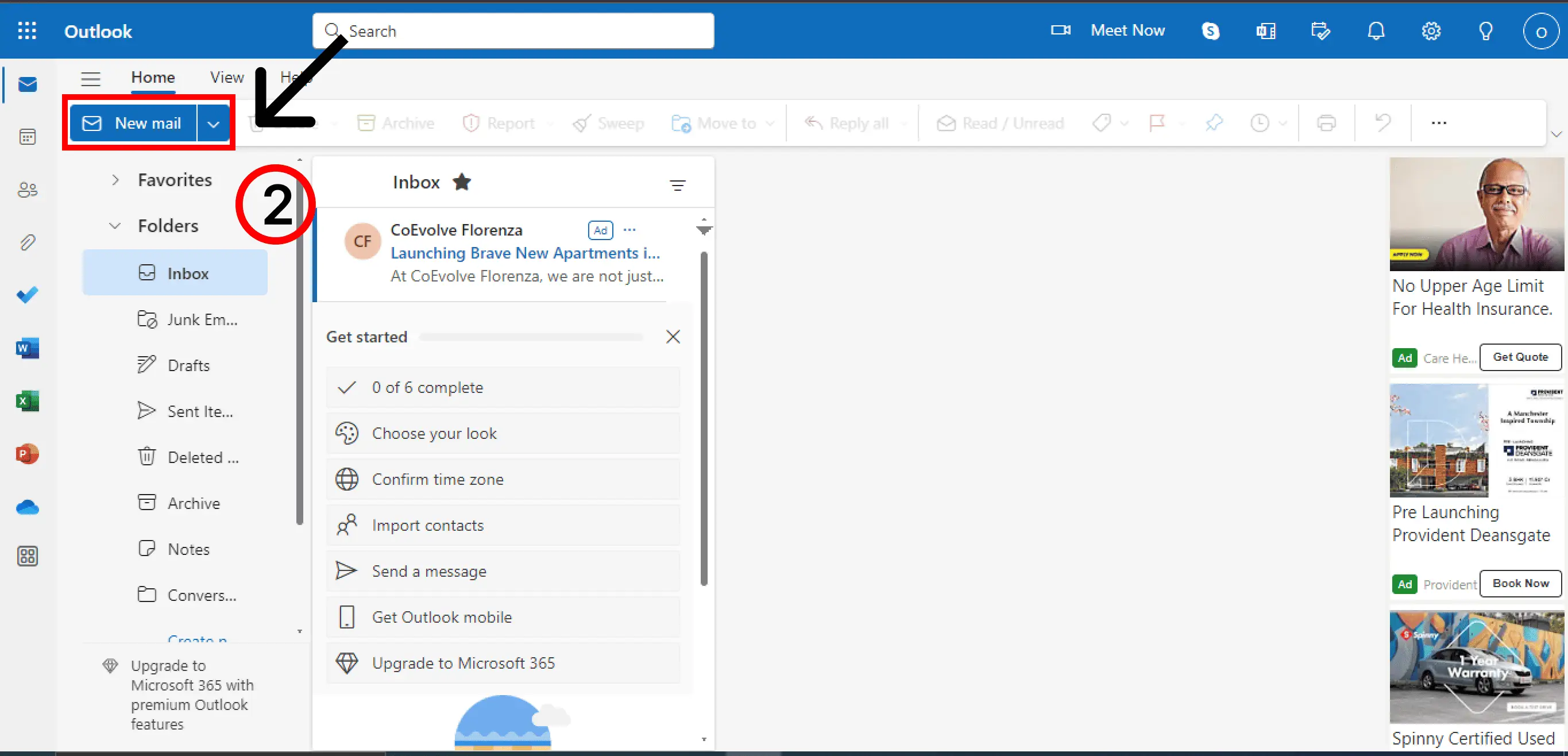 How To Create An Email Template in Outlook - Step 2 - NeoDove