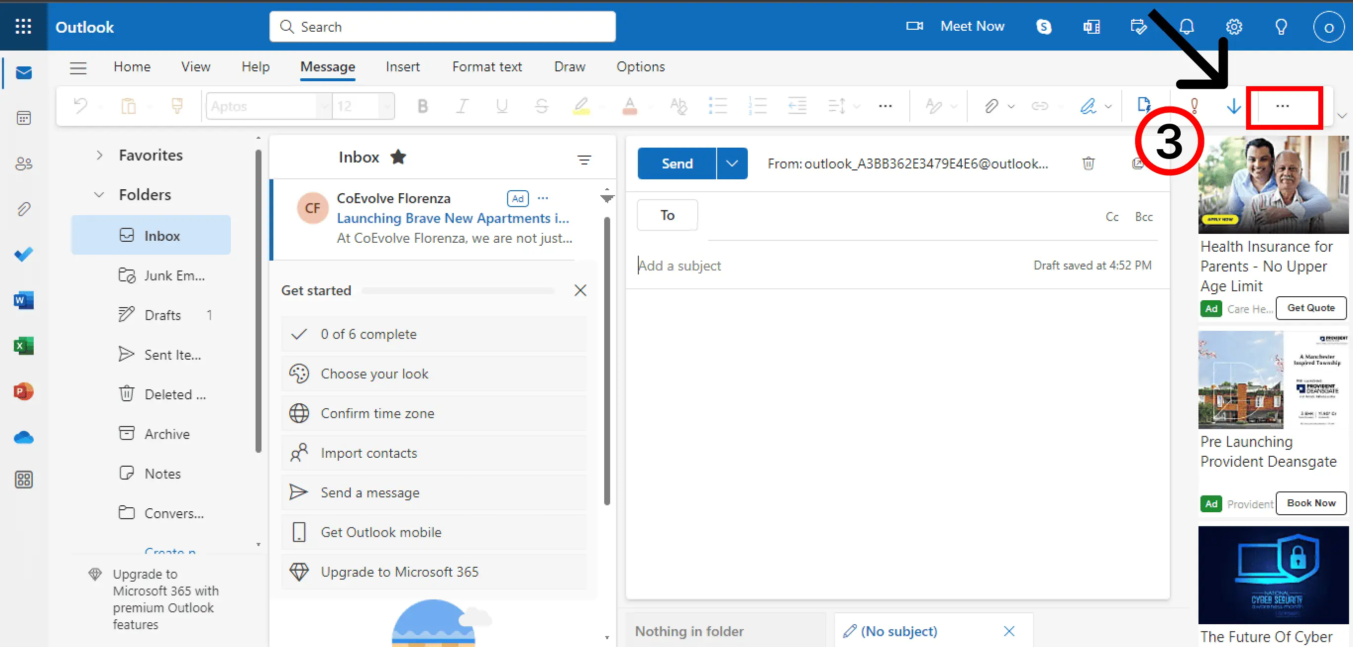 How To Create An Email Template in Outlook - Step 3 - NeoDove
