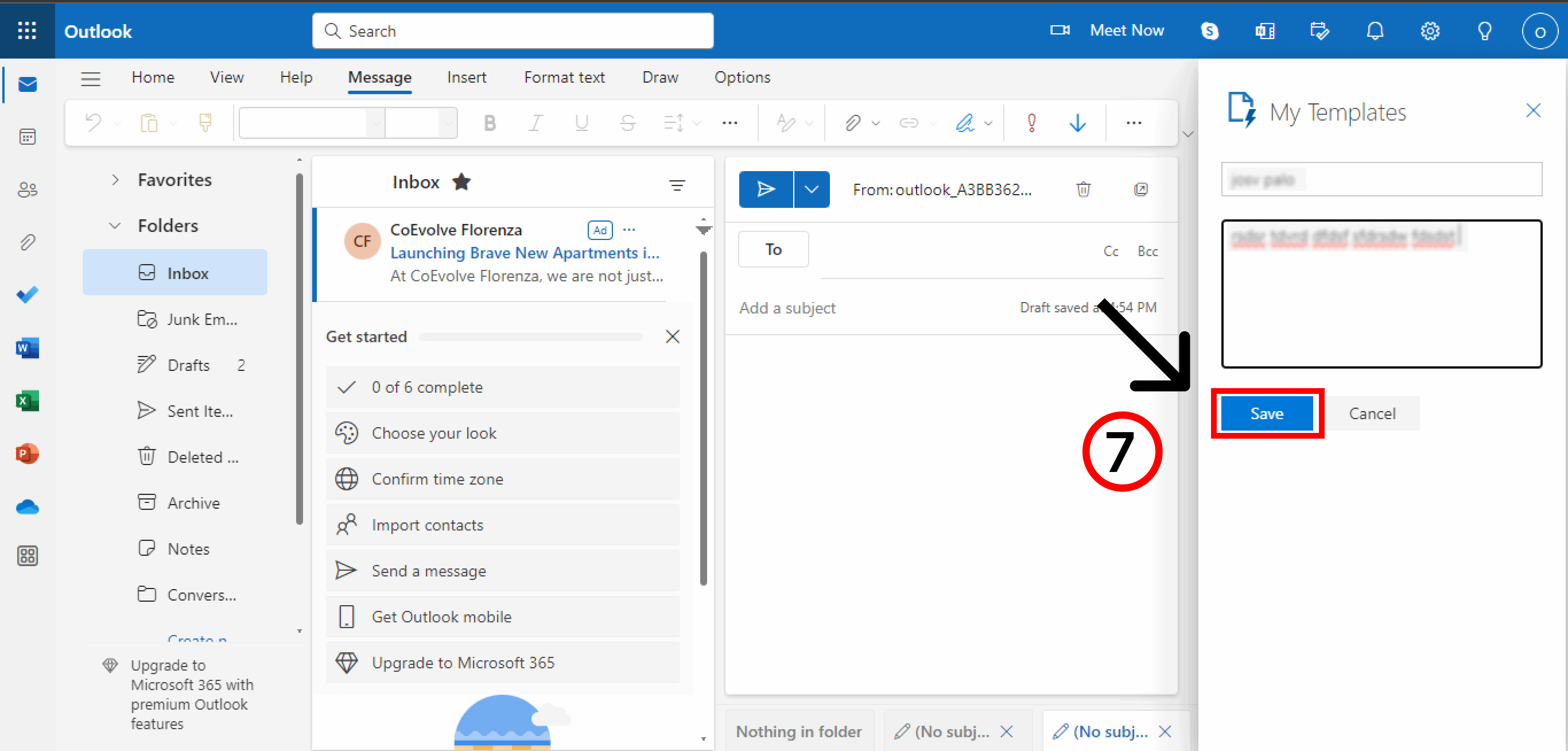 How To Create An Email Template in Outlook - Step 7 - NeoDove
