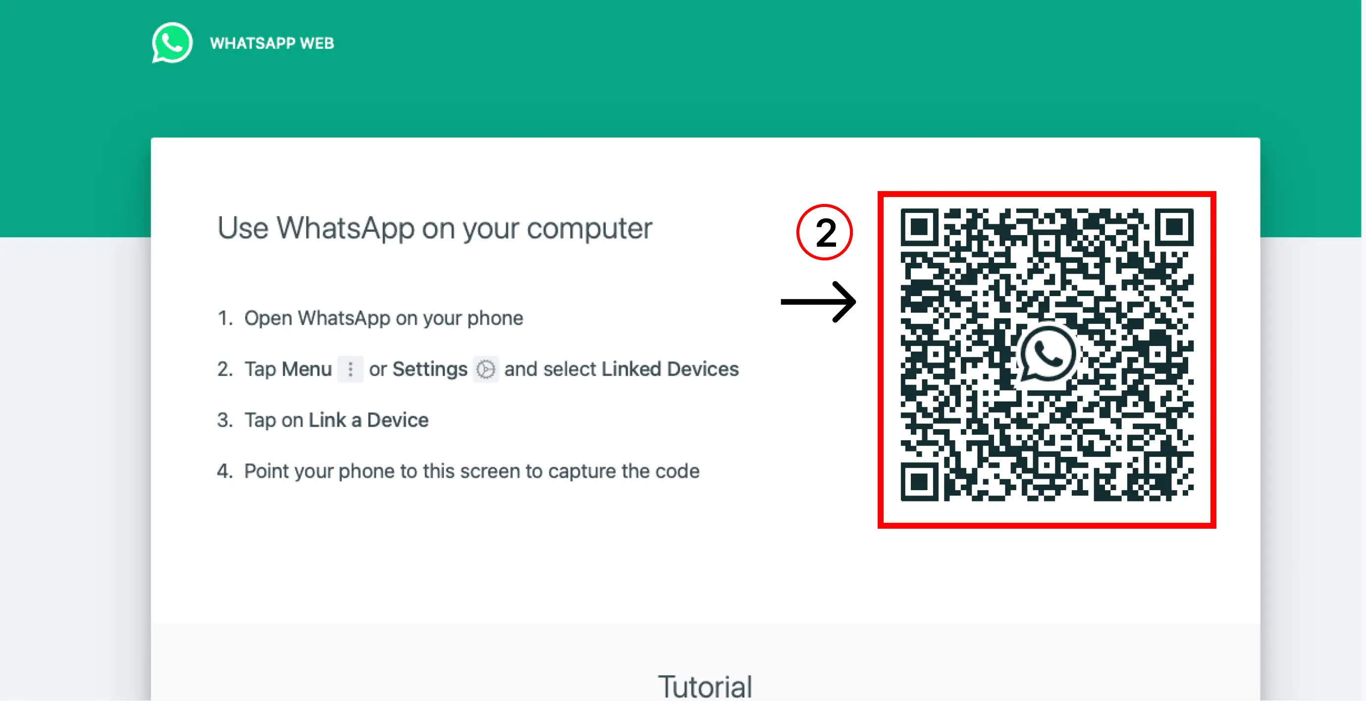 How To Use WhatsApp Business Web on a PC - Step 2
